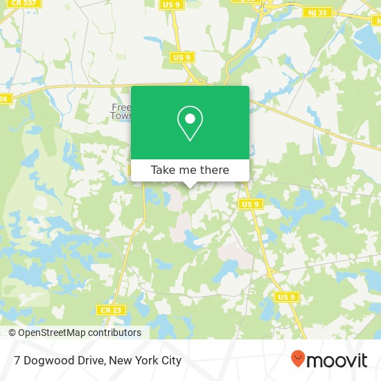 7 Dogwood Drive, 7 Dogwood Dr, Howell, NJ 07731, USA map