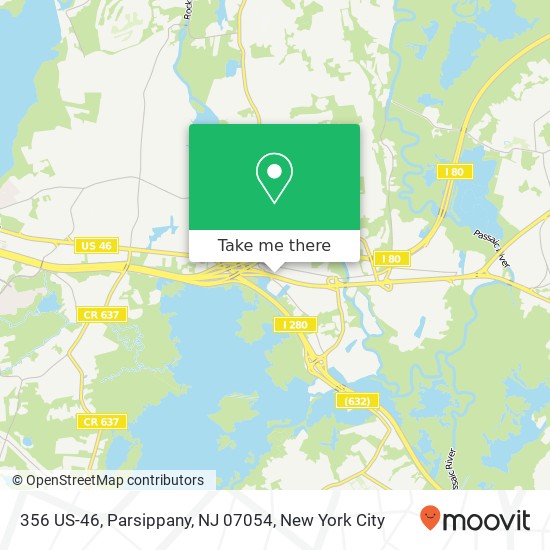 Mapa de 356 US-46, Parsippany, NJ 07054