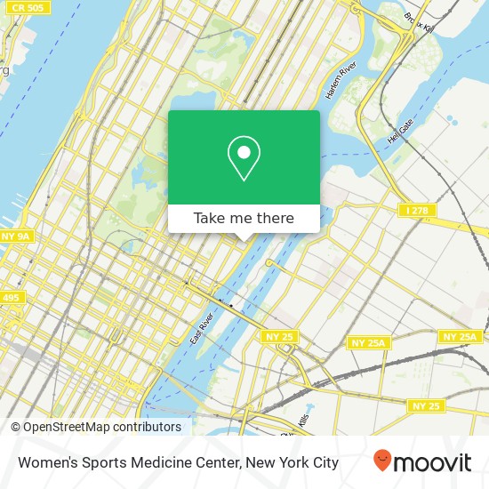 Women's Sports Medicine Center, 523 E 72nd St map