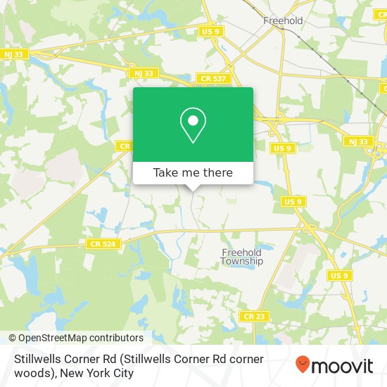 Mapa de Stillwells Corner Rd (Stillwells Corner Rd corner woods), Freehold, NJ 07728