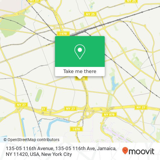 135-05 116th Avenue, 135-05 116th Ave, Jamaica, NY 11420, USA map