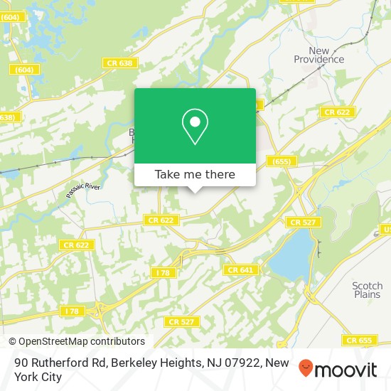 90 Rutherford Rd, Berkeley Heights, NJ 07922 map