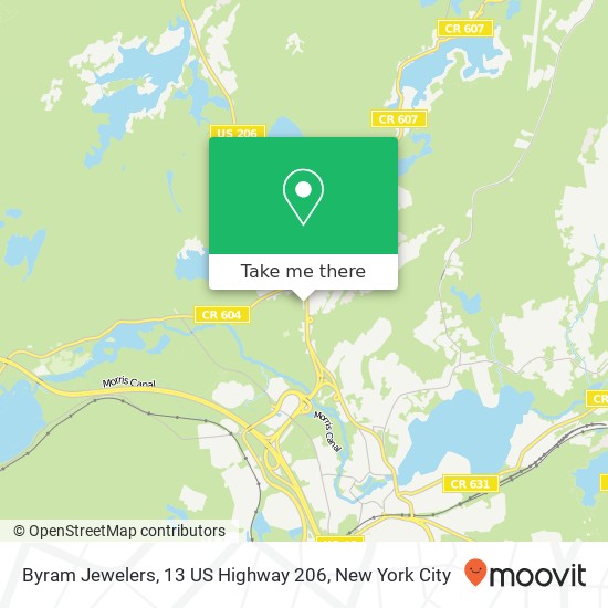 Byram Jewelers, 13 US Highway 206 map