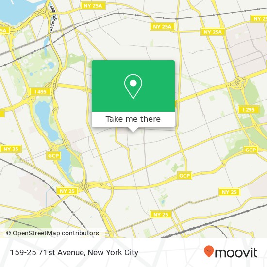 Mapa de 159-25 71st Avenue, 159-25 71st Ave, Fresh Meadows, NY 11365, USA