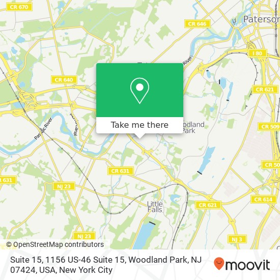 Suite 15, 1156 US-46 Suite 15, Woodland Park, NJ 07424, USA map