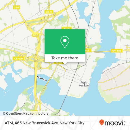Mapa de ATM, 465 New Brunswick Ave