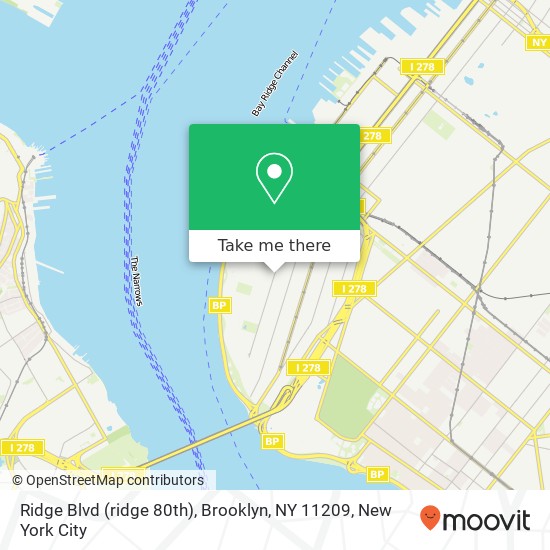 Ridge Blvd (ridge 80th), Brooklyn, NY 11209 map