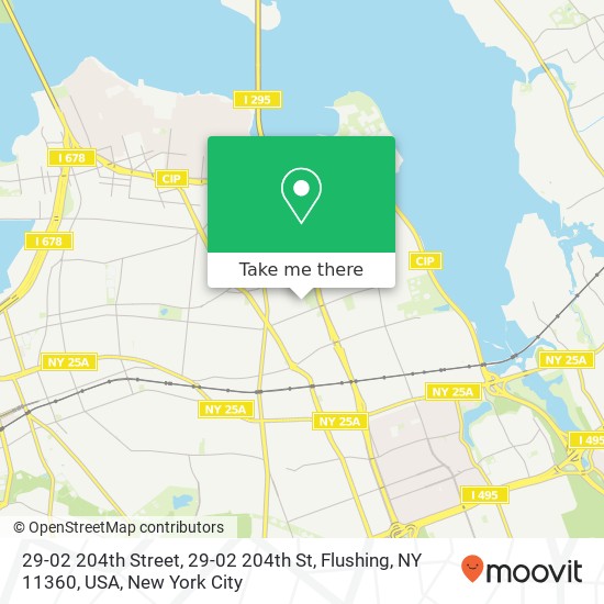 29-02 204th Street, 29-02 204th St, Flushing, NY 11360, USA map