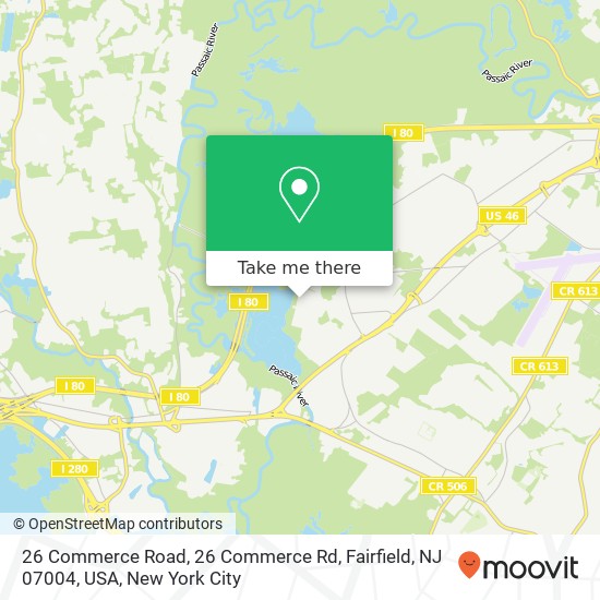 26 Commerce Road, 26 Commerce Rd, Fairfield, NJ 07004, USA map