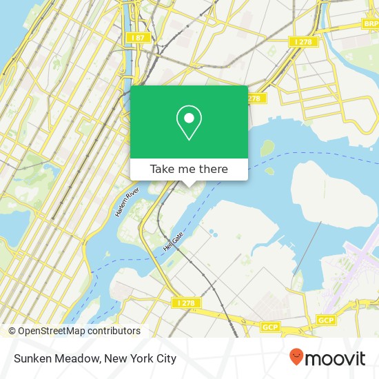 Mapa de Sunken Meadow, Sunken Meadow, New York, NY 10035, USA