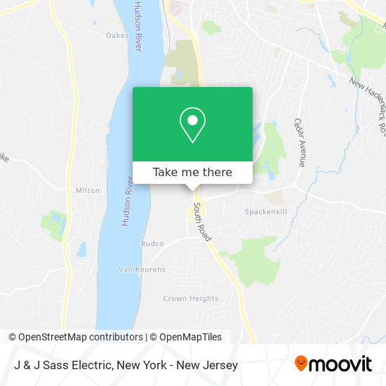 J & J Sass Electric map