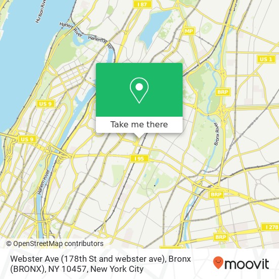 Webster Ave (178th St and webster ave), Bronx (BRONX), NY 10457 map