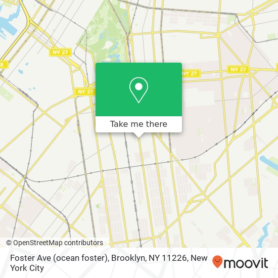 Mapa de Foster Ave (ocean foster), Brooklyn, NY 11226