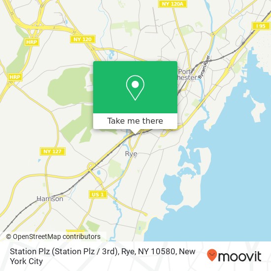 Mapa de Station Plz (Station Plz / 3rd), Rye, NY 10580