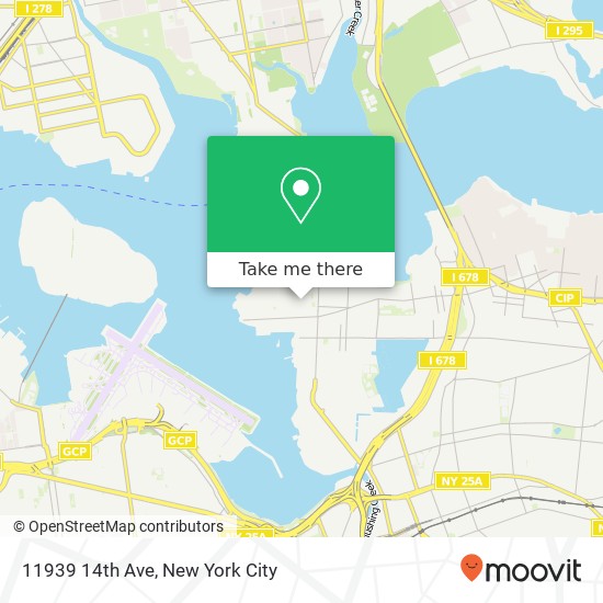 Mapa de 11939 14th Ave, College Point, NY 11356