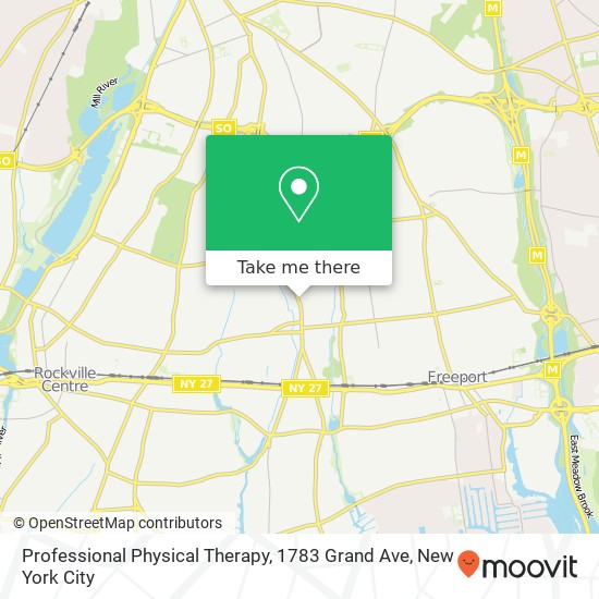 Professional Physical Therapy, 1783 Grand Ave map