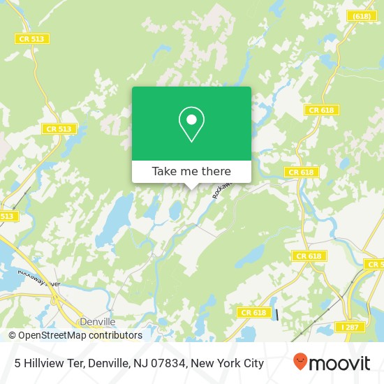 Mapa de 5 Hillview Ter, Denville, NJ 07834