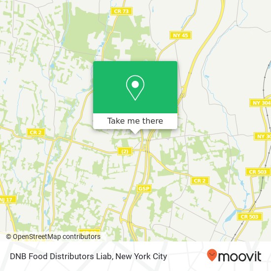 DNB Food Distributors Liab, 10 Sunrise Dr map