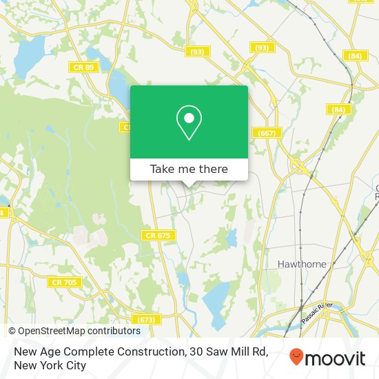 Mapa de New Age Complete Construction, 30 Saw Mill Rd