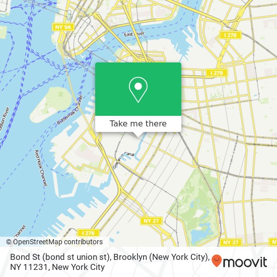 Bond St (bond st union st), Brooklyn (New York City), NY 11231 map