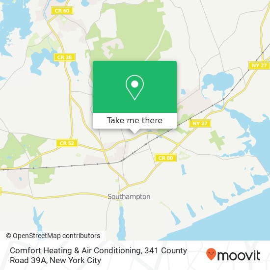 Comfort Heating & Air Conditioning, 341 County Road 39A map