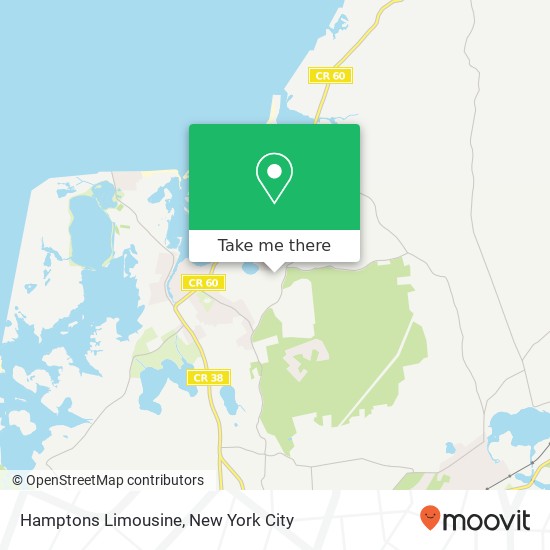 Mapa de Hamptons Limousine