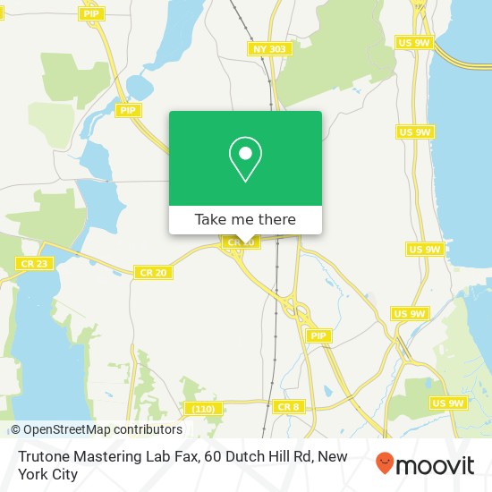 Trutone Mastering Lab Fax, 60 Dutch Hill Rd map