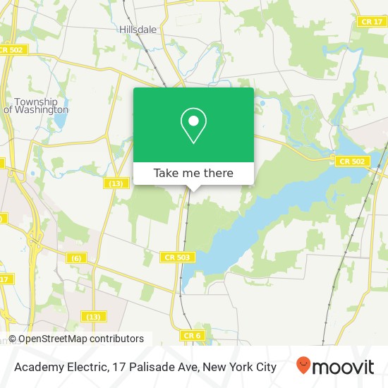 Mapa de Academy Electric, 17 Palisade Ave