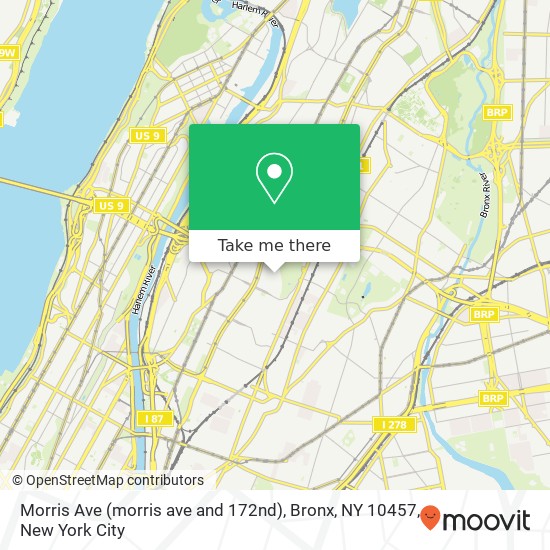 Morris Ave (morris ave and 172nd), Bronx, NY 10457 map