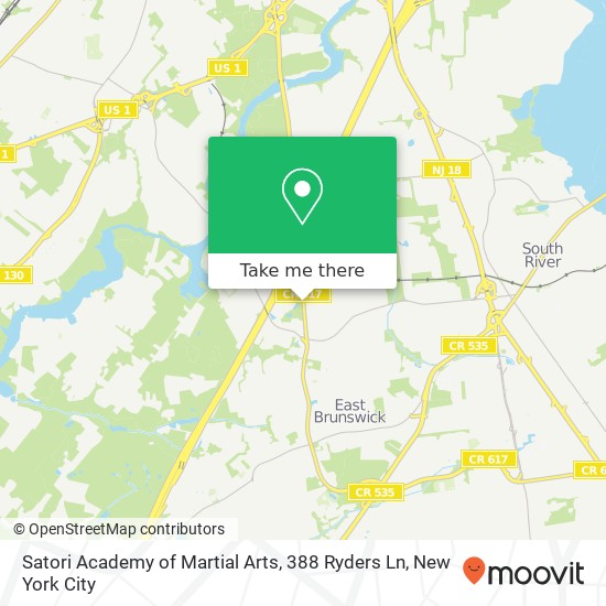 Satori Academy of Martial Arts, 388 Ryders Ln map