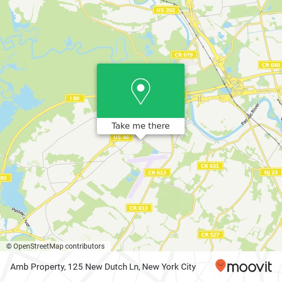 Mapa de Amb Property, 125 New Dutch Ln
