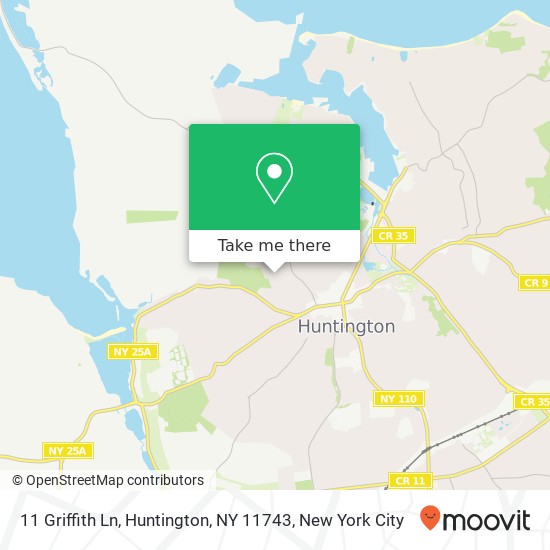11 Griffith Ln, Huntington, NY 11743 map