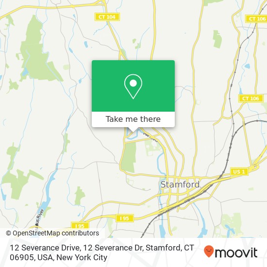 12 Severance Drive, 12 Severance Dr, Stamford, CT 06905, USA map