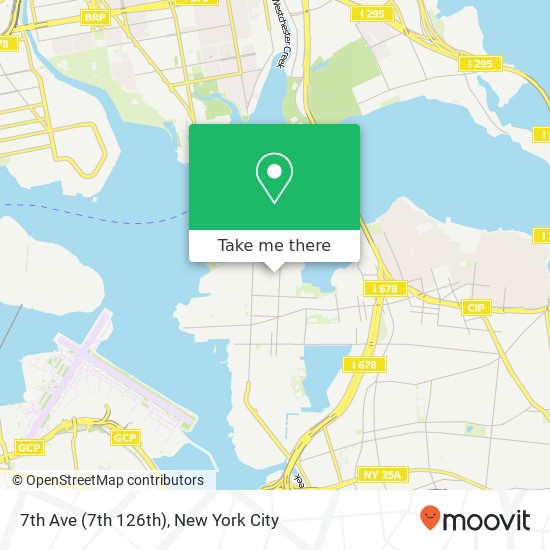 Mapa de 7th Ave (7th 126th), College Point (FLUSHING), NY 11356