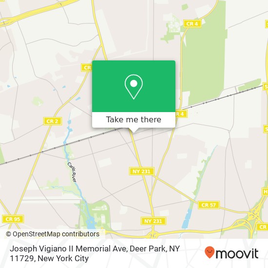 Mapa de Joseph Vigiano II Memorial Ave, Deer Park, NY 11729