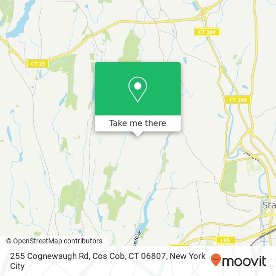 Mapa de 255 Cognewaugh Rd, Cos Cob, CT 06807