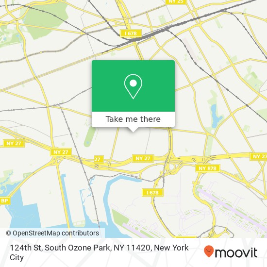 124th St, South Ozone Park, NY 11420 map