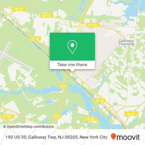 190 US-30, Galloway Twp, NJ 08205 map