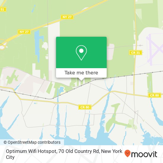 Mapa de Optimum Wifi Hotspot, 70 Old Country Rd