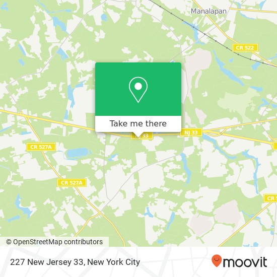 Mapa de 227 New Jersey 33