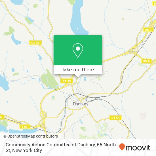 Mapa de Community Action Committee of Danbury, 66 North St