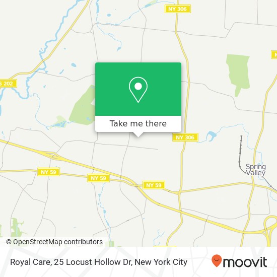 Mapa de Royal Care, 25 Locust Hollow Dr
