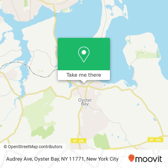 Mapa de Audrey Ave, Oyster Bay, NY 11771