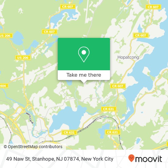 Mapa de 49 Naw St, Stanhope, NJ 07874