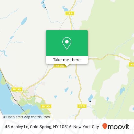 Mapa de 45 Ashley Ln, Cold Spring, NY 10516