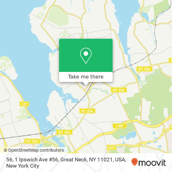 Mapa de 56, 1 Ipswich Ave #56, Great Neck, NY 11021, USA