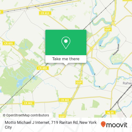 Mapa de Motto Michael J Internet, 719 Raritan Rd