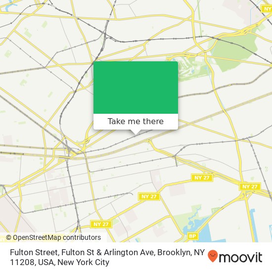 Fulton Street, Fulton St & Arlington Ave, Brooklyn, NY 11208, USA map