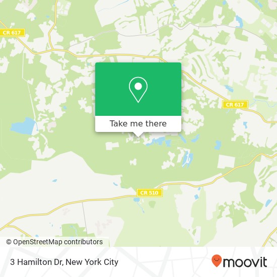 Mapa de 3 Hamilton Dr, Morristown, NJ 07960