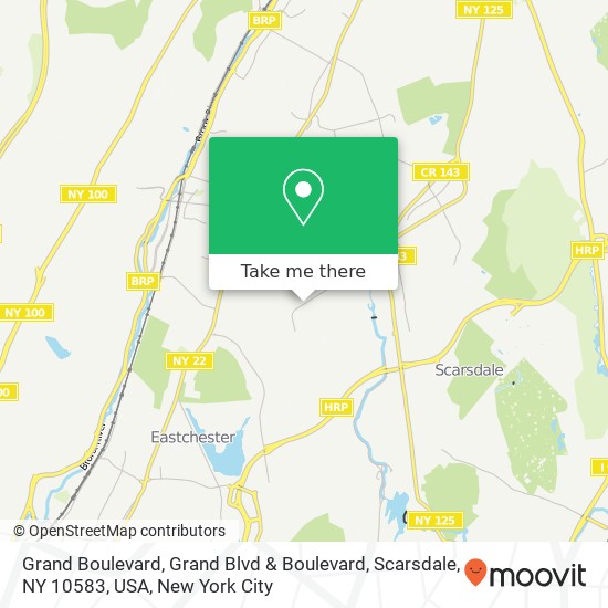 Grand Boulevard, Grand Blvd & Boulevard, Scarsdale, NY 10583, USA map